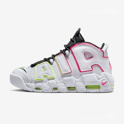 Nike Air More Uptempo WMNS “Electric” - White & Electric Blue Women’s Retro Basketball Shoes