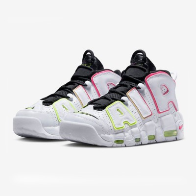 Nike Air More Uptempo WMNS “Electric” - White & Electric Blue Women’s Retro Basketball Shoes