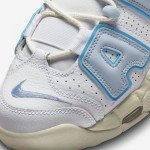 Nike Air More Uptempo White/Light Blue Retro Basketball Shoes with Classic AIR Design