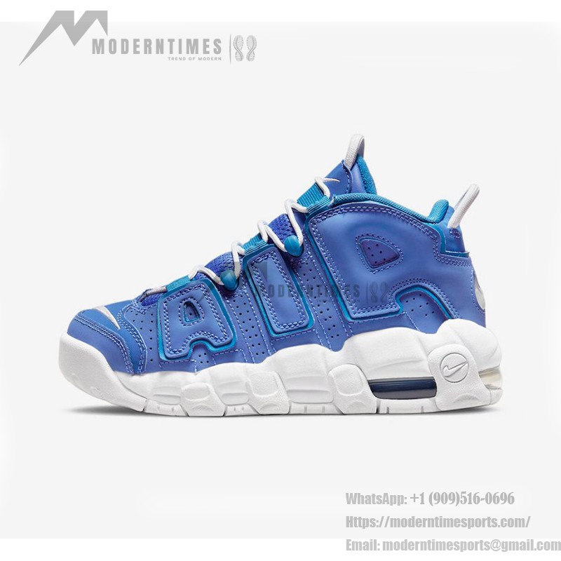 Nike Air More Uptempo GS "Blue/White" DM1023-400 Kids' Sneakers - Blue and White