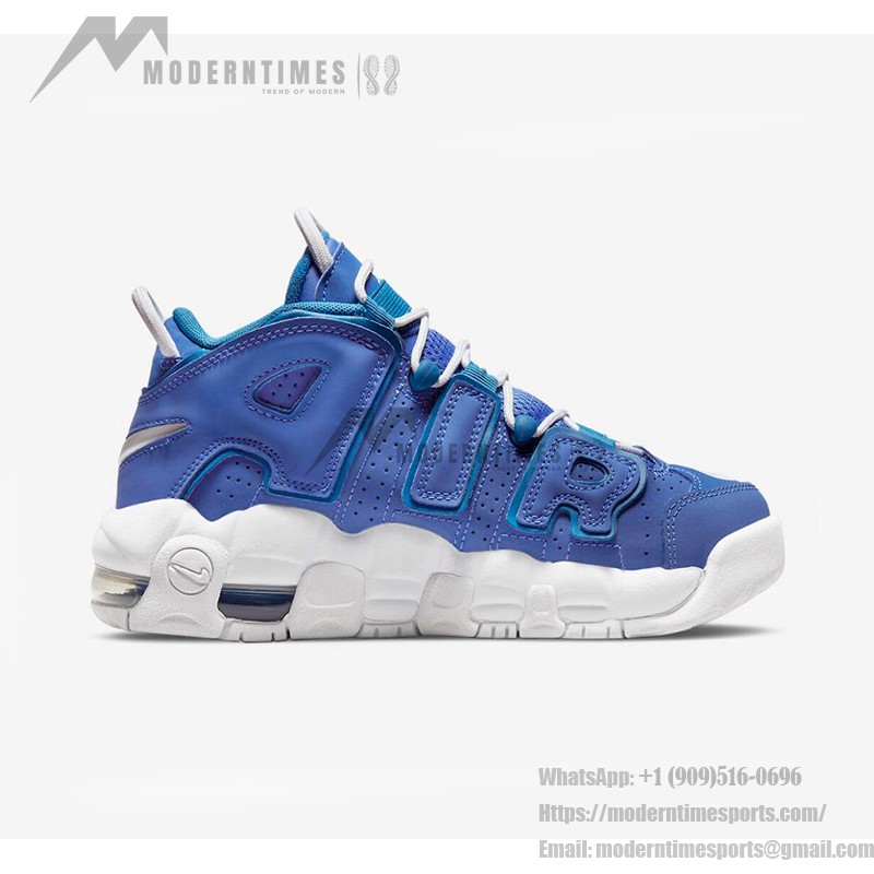 Nike Air More Uptempo GS "Blue/White" DM1023-400 Kids' Sneakers - Blue and White