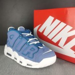 Nike Air More Uptempo GS "Blue/White" DM1023-400 Kids' Sneakers - Blue and White