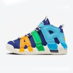 Nike Air More Uptempo GS “Deep Royal Blue” Youth Basketball Shoes - Side View