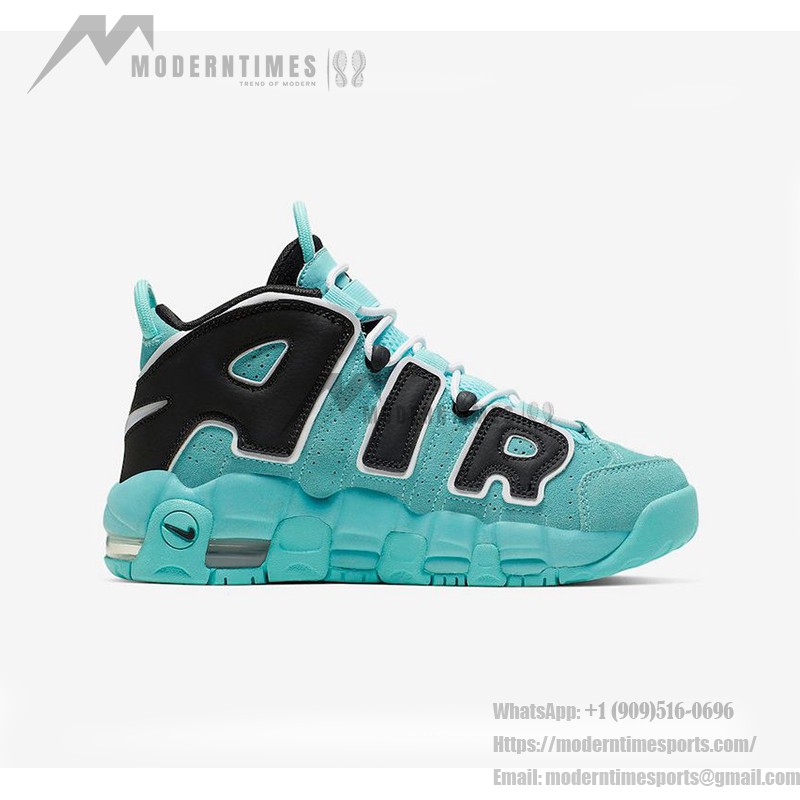 Ocean Green Nike Air More Uptempo GS "Light Aqua" 415082-403 - Kids' Sneakers