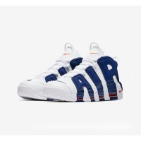 Nike Air More Uptempo Knicks Retro Basketball Shoes - Classic Orange & Blue Design