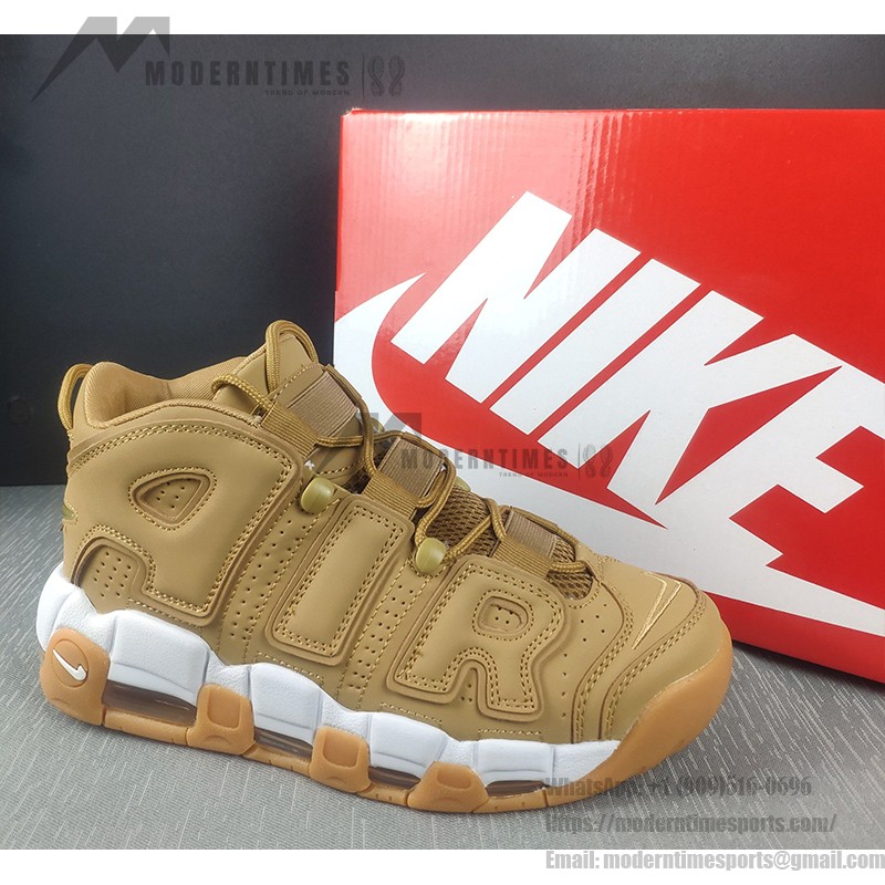 Nike Air More Uptempo PRM “Wheat” - Premium Wheat-Colored Retro Basketball Shoes