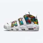 Nike Air More Uptempo “Peace, Love, Swoosh” Classic Basketball Shoes DM8150-100 Men's Athletic Sneakers