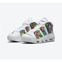 Nike Air More Uptempo “Peace, Love, Swoosh” Classic Basketball Shoes DM8150-100 Men's Athletic Sneakers