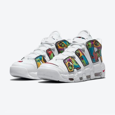 Nike Air More Uptempo “Peace, Love, Swoosh” Classic Basketball Shoes DM8150-100 Men's Athletic Sneakers