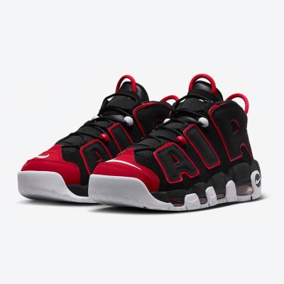 Nike Air More Uptempo “Red Toe” FD0274-001 - Classic Basketball Shoe with Bold Red Accents