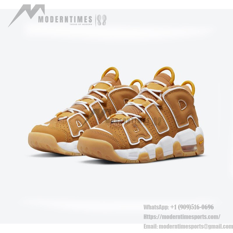 Nike Air More Uptempo GS “Wheat” Youth Retro Basketball Shoes