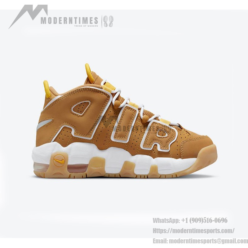 Nike Air More Uptempo GS “Wheat” Youth Retro Basketball Shoes