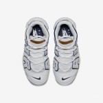 Nike Air More Uptempo GS White and Navy Youth Classic Retro Basketball Shoes