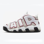 Nike Air More Uptempo White/Team Red Retro Basketball Shoes with Classic AIR Design