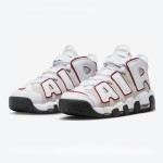 Nike Air More Uptempo White/Team Red Retro Basketball Shoes with Classic AIR Design