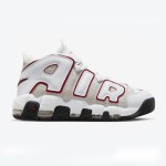 Nike Air More Uptempo White/Team Red Retro Basketball Shoes with Classic AIR Design