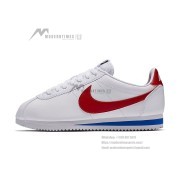 Nike Classic Cortez Leather 807471-103 - White and Red Retro Running Shoes | Timeless Design and All-Day Comfort
