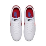 Nike Classic Cortez Leather 807471-103 - White and Red Retro Running Shoes