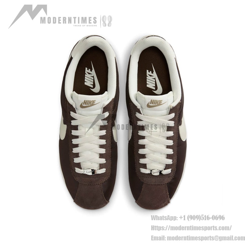 Nike Cortez Baroque Brown DZ2795-200 - Classic Brown and White Sneakers with Retro Style