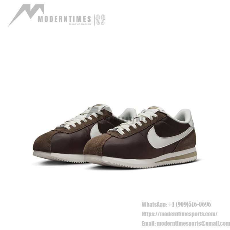 Nike Cortez Baroque Brown DZ2795-200 - Classic Brown and White Sneakers with Retro Style