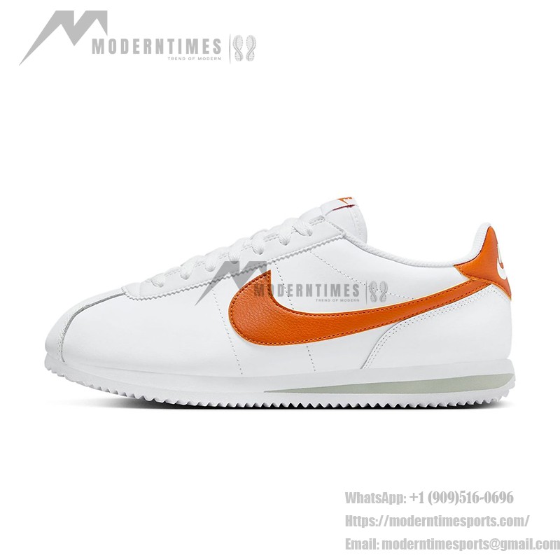 Nike Cortez Campfire Orange DM4044-102 - White and Orange Retro Sneakers