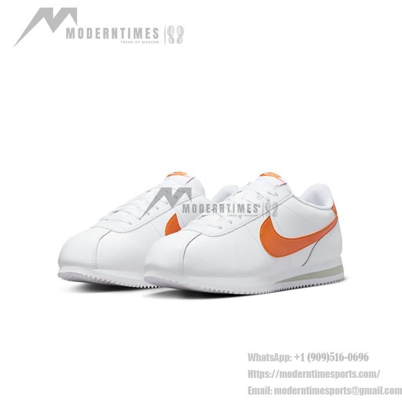 Nike Cortez Campfire Orange DM4044-102 - White and Orange Retro Sneakers