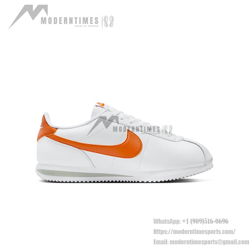 Nike Cortez Campfire Orange DM4044-102 - White and Orange Retro Sneakers