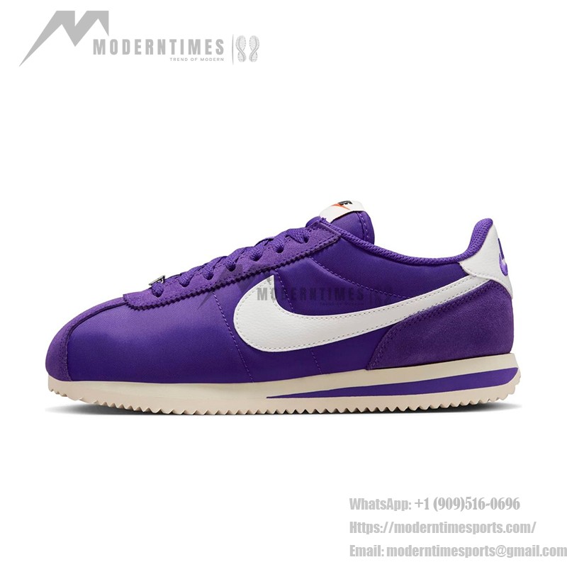 Nike Cortez Court Purple DZ2795-500 - Retro Purple Sneakers with White Swoosh