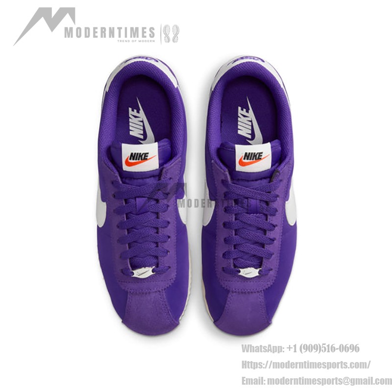 Nike Cortez Court Purple DZ2795-500 - Retro Purple Sneakers with White Swoosh