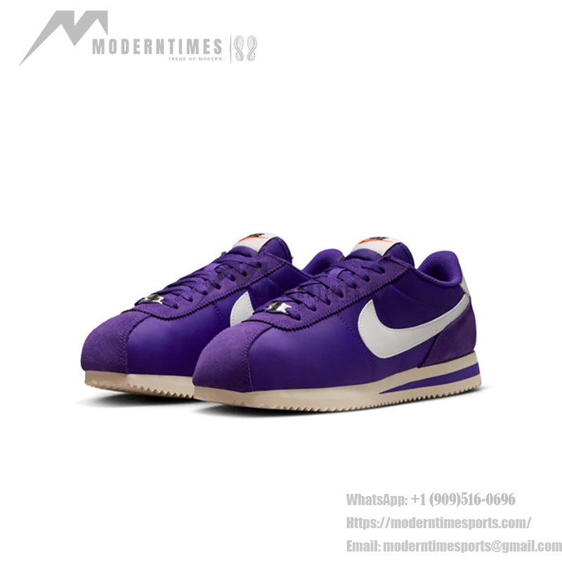 Nike Cortez Court Purple DZ2795-500 - Retro Purple Sneakers with White Swoosh