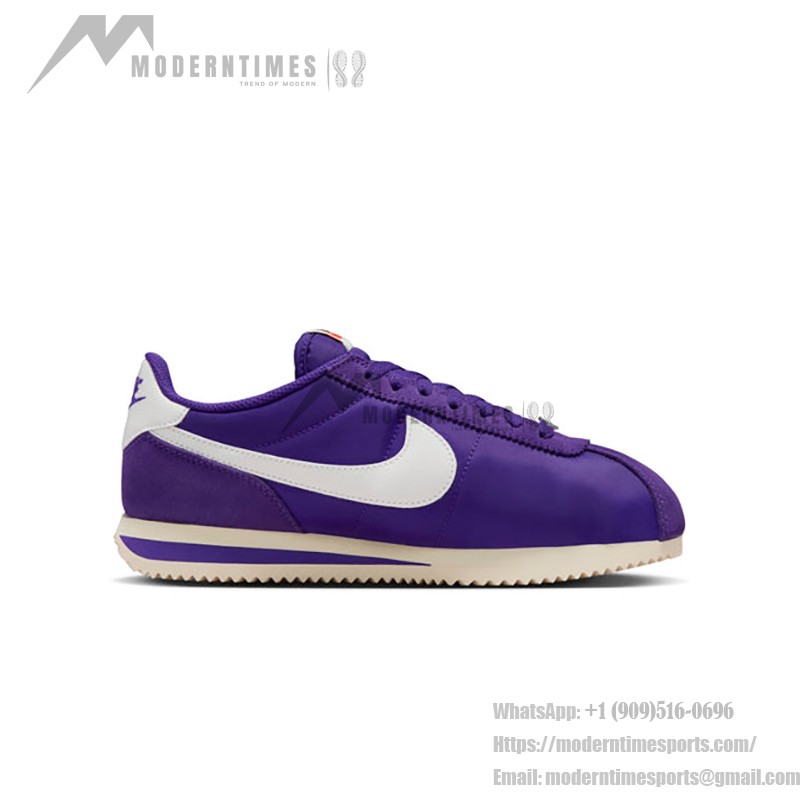 Nike Cortez Court Purple DZ2795-500 - Retro Purple Sneakers with White Swoosh