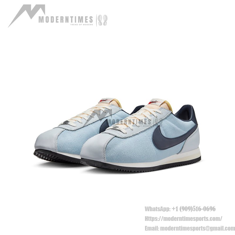 Nike Cortez Denim Blue HF0100-400 - Denim Blue Sneakers with Navy Details