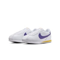 Nike Cortez Lakers DM4044-106 - Classic White Sneakers with Bold Purple and Gold Accents