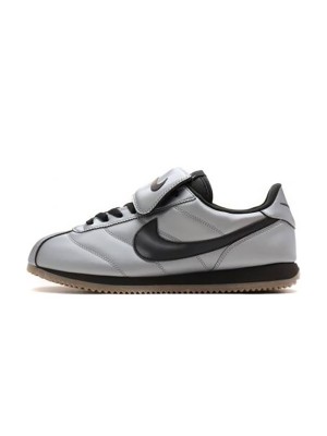 Nike Cortez Leather SE Metallic Cool Grey Black HQ3490-099 - Sleek Metallic Grey Sneakers with Classic Black Accents