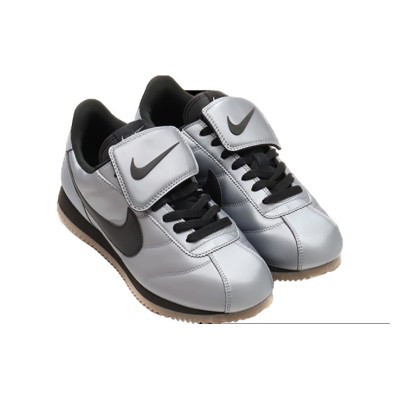 Nike Cortez Leather SE Metallic Cool Grey Black HQ3490-099 - Sleek Metallic Grey Sneakers with Classic Black Accents