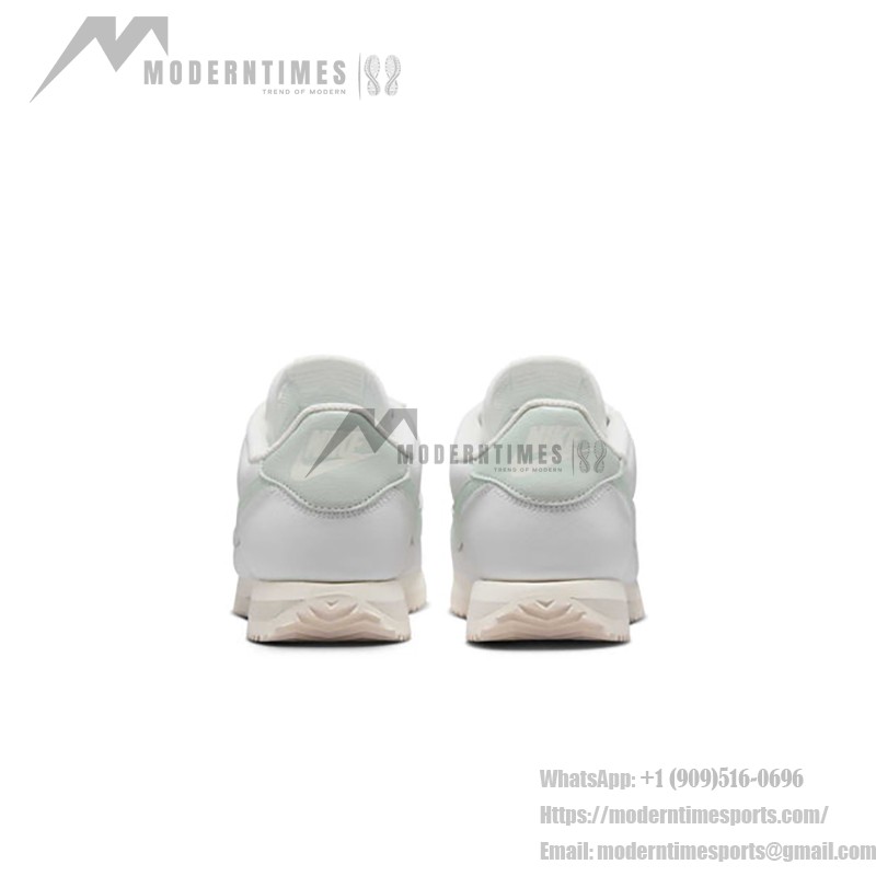 Nike Cortez Leather Summit White Mint Light Bone DN1791-106 - 민트 악센트가 있는 클래식 화이트 스니커즈