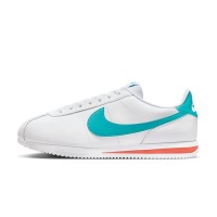 Nike Cortez Miami Dolphins DM4044-103 - Classic White Sneakers with Vibrant Teal and Orange Accents