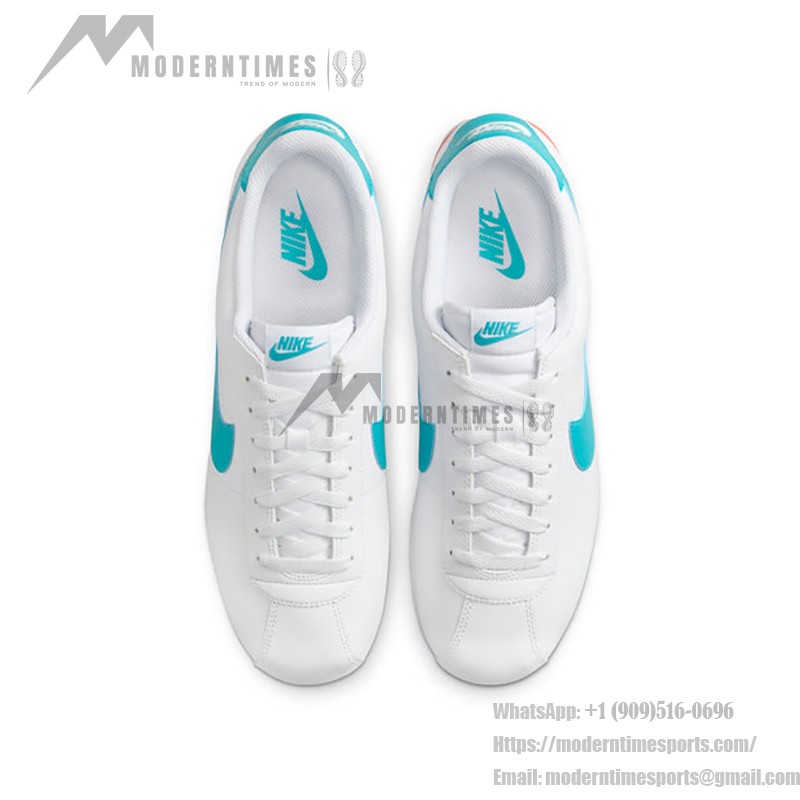 Nike Cortez Miami Dolphins DM4044-103 - White Sneakers with Teal and Orange Accents