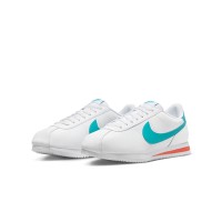 Nike Cortez Miami Dolphins DM4044-103 - Classic White Sneakers with Vibrant Teal and Orange Accents