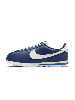 Nike Cortez Midnight Navy DM4044-400 - Klassische Marine- und Weiß-Sneaker mit Zeitlosem Stil