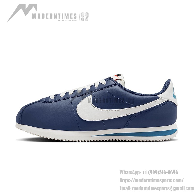 Nike Cortez Midnight Navy DM4044-400 - Navy and White Retro Sneakers