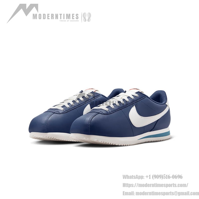 Nike Cortez Midnight Navy DM4044-400 - Navy and White Retro Sneakers