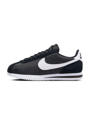 Nike Cortez Nylon Black White DZ2795-001 - Minimalist Black and White Design with Classic Retro Style and All-Day Comfort