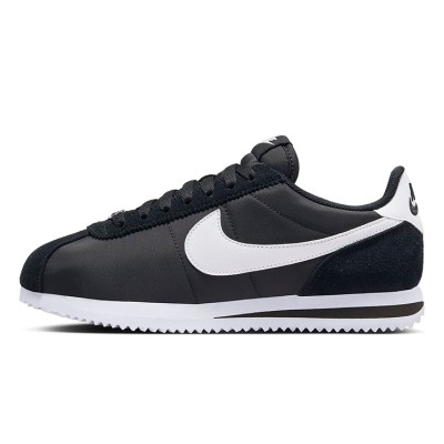 Nike Cortez Nylon Black White DZ2795-001 - Minimalist Black and White Design with Classic Retro Style and All-Day Comfort