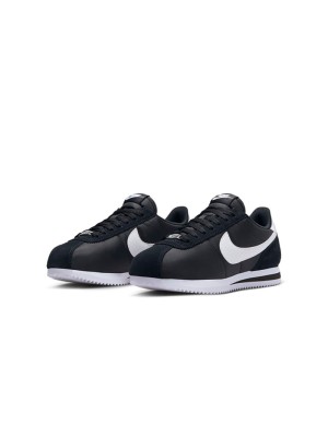 Nike Cortez Nylon Black White DZ2795-001 - Minimalist Black and White Design with Classic Retro Style and All-Day Comfort