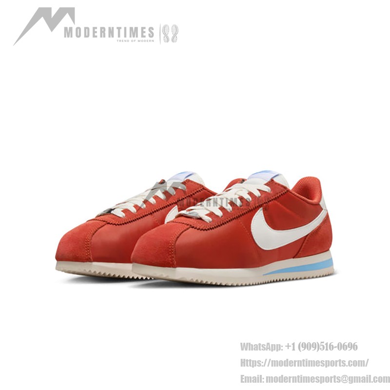 Nike Cortez Picante Red DZ2795-601 - 白いディテールが映える大胆な赤のスニーカー