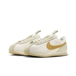 Nike Cortez Sail FV3639-171 - White and Gold Sneakers with Floral Detailing