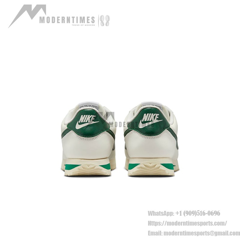 Nike Cortez Sail Gorge Green DN1791-101 - White Sneakers with Green Details