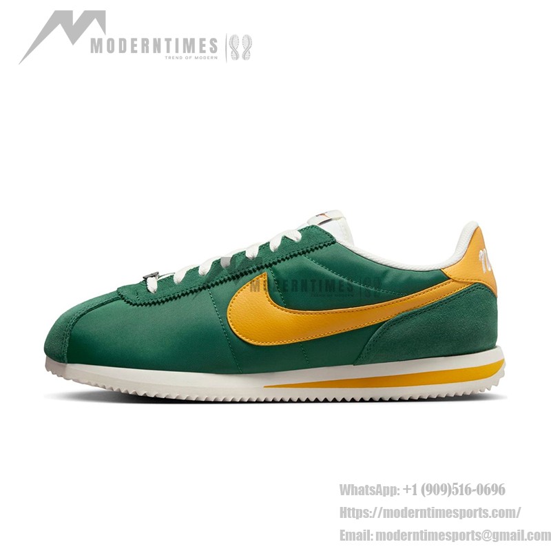 Nike Cortez TXT Gorge Green Yellow Ochre HF1435-300 - Green and Yellow Retro Sneakers