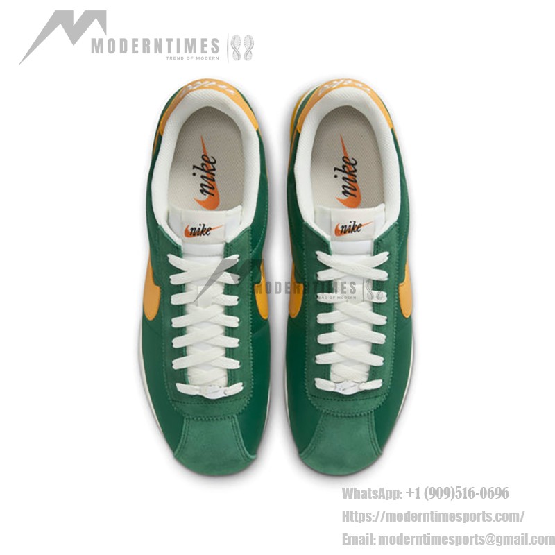 Nike Cortez TXT Gorge Green Yellow Ochre HF1435-300 - Green and Yellow Retro Sneakers